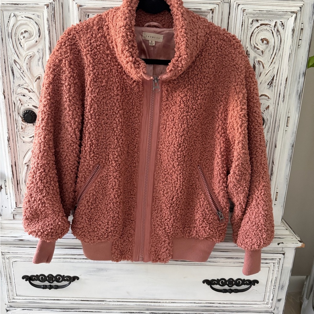 Promesa Blush Teddy Jacket New without tags